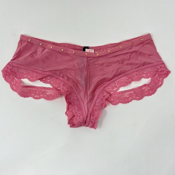 🔥VS Very Sexy Satin Lace Cut Out Cheeky Panty XS - Picture 1 of 11